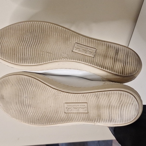 London Sole By Jane Winkwork White Sparkle Toe Ribbon Lace Moochers Size EU 40 - Picture 6 of 7